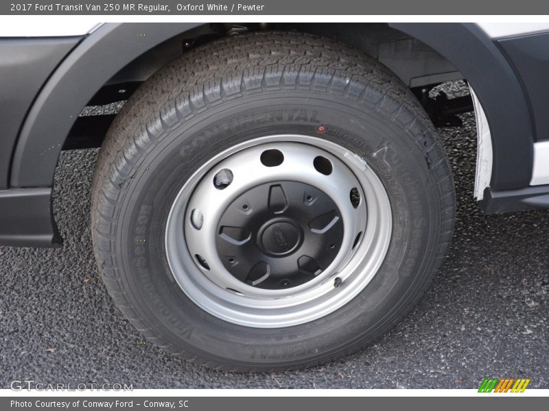 Oxford White / Pewter 2017 Ford Transit Van 250 MR Regular