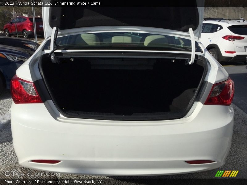 Shimmering White / Camel 2013 Hyundai Sonata GLS