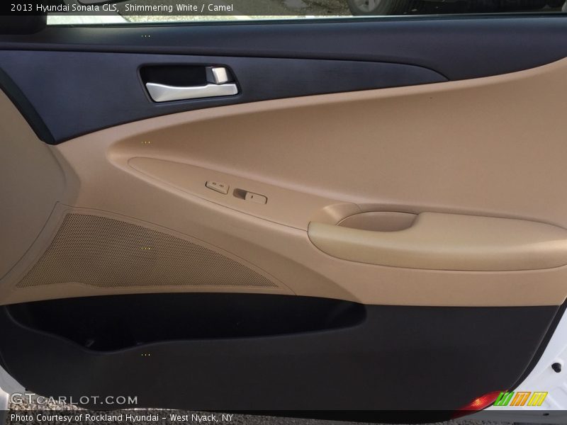 Shimmering White / Camel 2013 Hyundai Sonata GLS