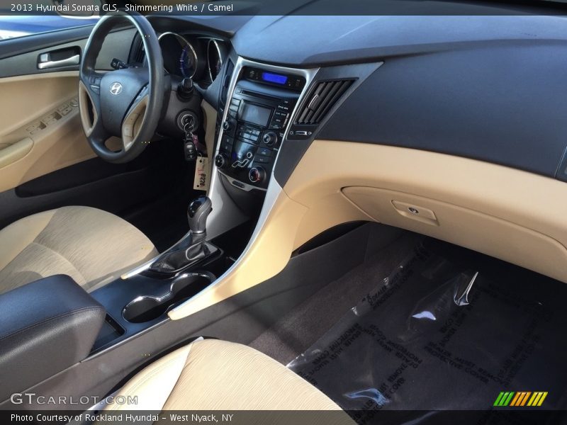 Shimmering White / Camel 2013 Hyundai Sonata GLS