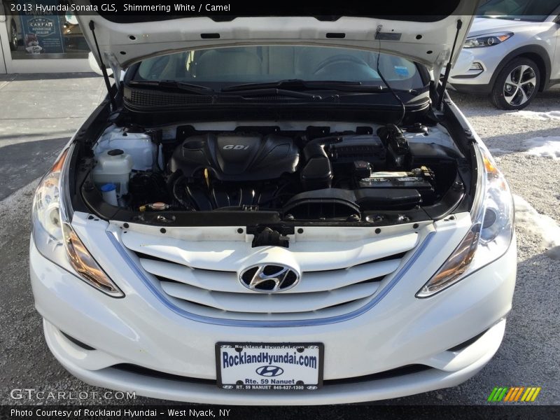 Shimmering White / Camel 2013 Hyundai Sonata GLS