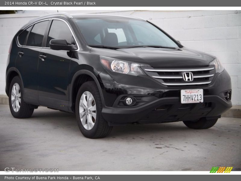 Crystal Black Pearl / Black 2014 Honda CR-V EX-L