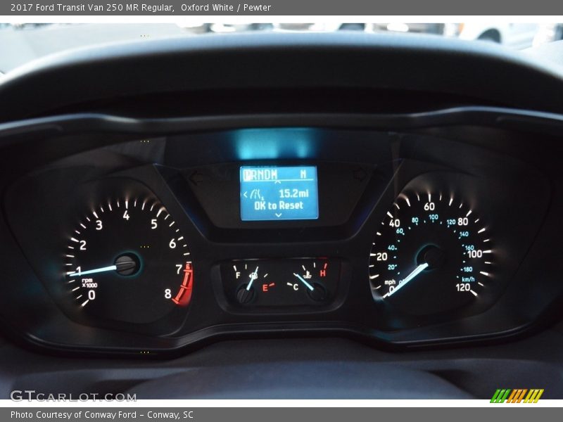 Oxford White / Pewter 2017 Ford Transit Van 250 MR Regular