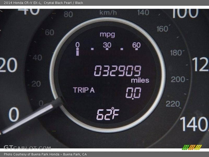 Crystal Black Pearl / Black 2014 Honda CR-V EX-L