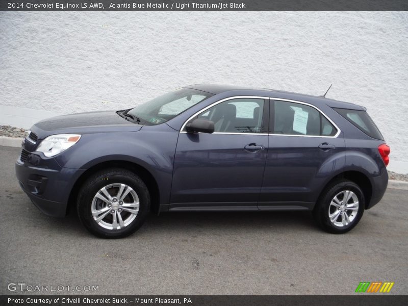 Atlantis Blue Metallic / Light Titanium/Jet Black 2014 Chevrolet Equinox LS AWD