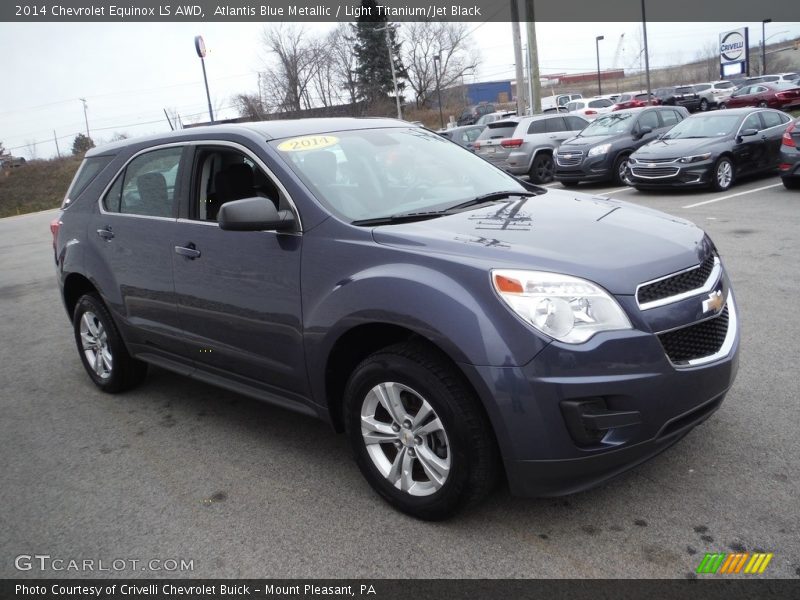 Atlantis Blue Metallic / Light Titanium/Jet Black 2014 Chevrolet Equinox LS AWD