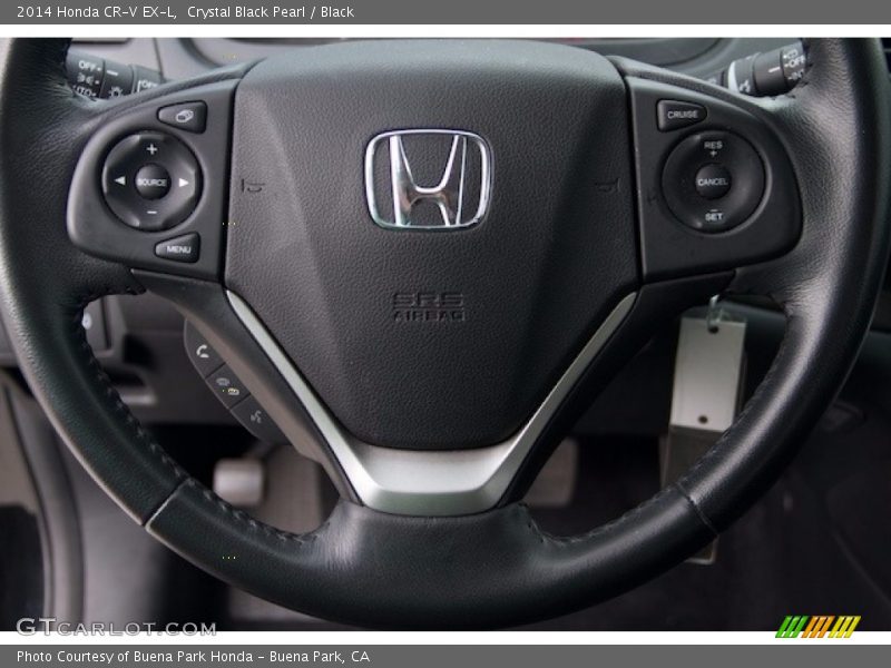 Crystal Black Pearl / Black 2014 Honda CR-V EX-L