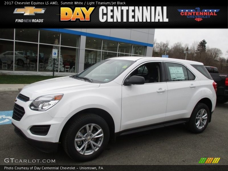 Summit White / Light Titanium/Jet Black 2017 Chevrolet Equinox LS AWD