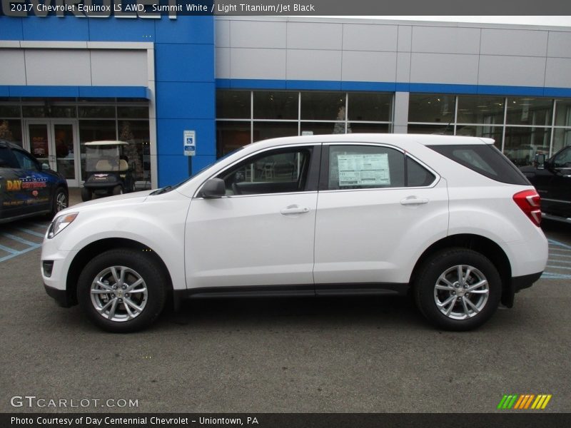 Summit White / Light Titanium/Jet Black 2017 Chevrolet Equinox LS AWD