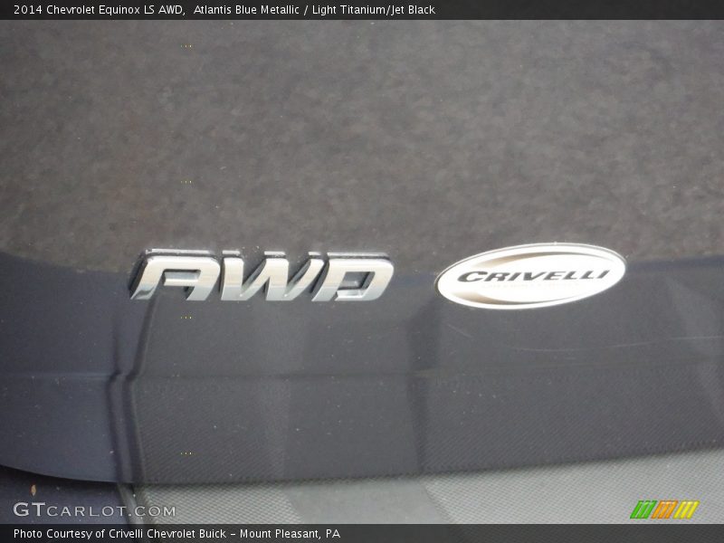 Atlantis Blue Metallic / Light Titanium/Jet Black 2014 Chevrolet Equinox LS AWD
