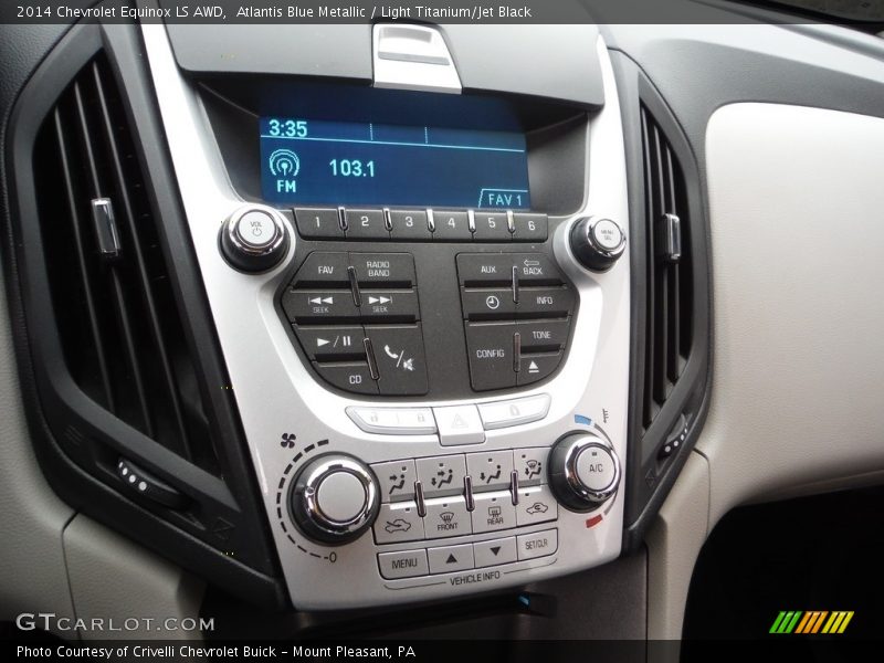 Atlantis Blue Metallic / Light Titanium/Jet Black 2014 Chevrolet Equinox LS AWD