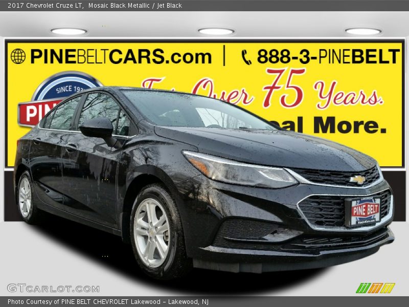 Mosaic Black Metallic / Jet Black 2017 Chevrolet Cruze LT
