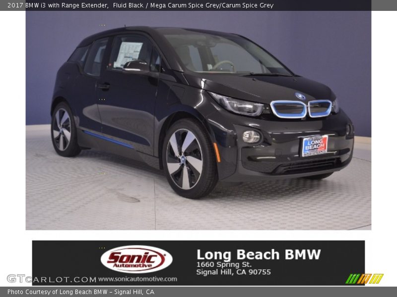 Fluid Black / Mega Carum Spice Grey/Carum Spice Grey 2017 BMW i3 with Range Extender