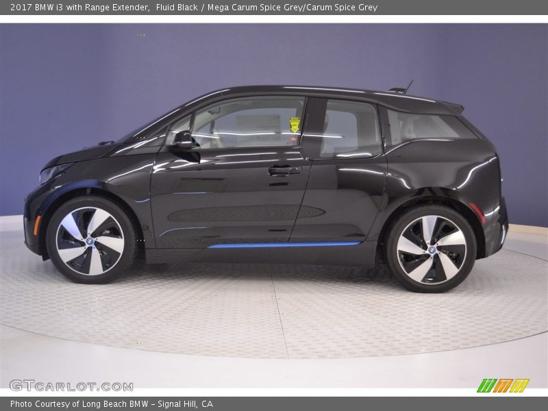 Fluid Black / Mega Carum Spice Grey/Carum Spice Grey 2017 BMW i3 with Range Extender