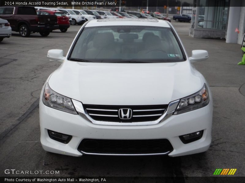 White Orchid Pearl / Ivory 2014 Honda Accord Touring Sedan