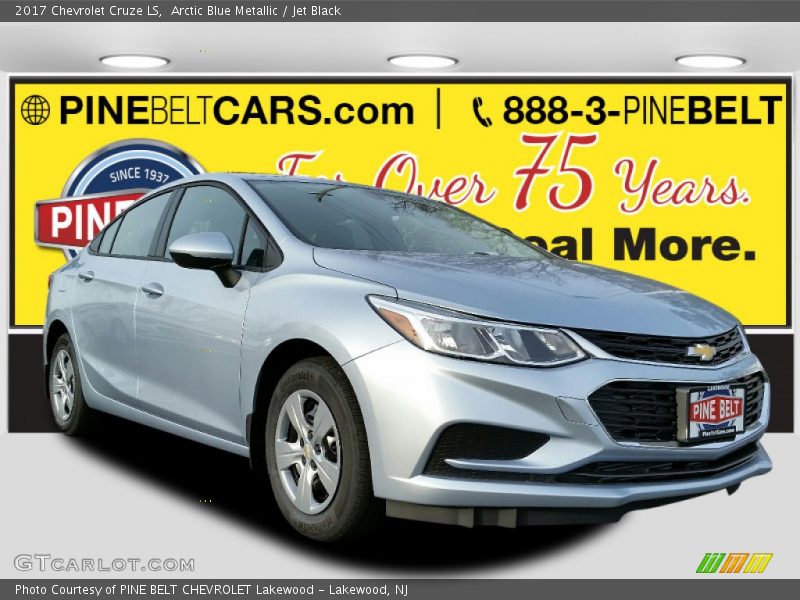 Arctic Blue Metallic / Jet Black 2017 Chevrolet Cruze LS