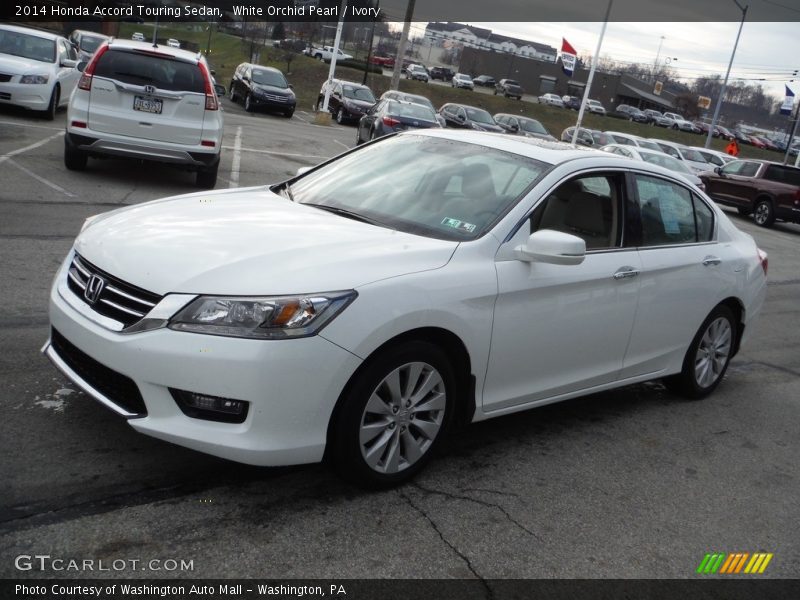 White Orchid Pearl / Ivory 2014 Honda Accord Touring Sedan