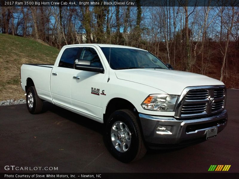 Bright White / Black/Diesel Gray 2017 Ram 3500 Big Horn Crew Cab 4x4
