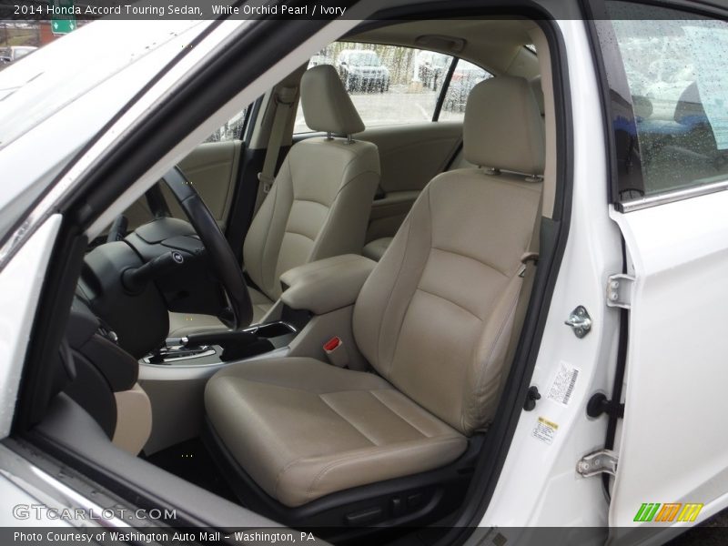 White Orchid Pearl / Ivory 2014 Honda Accord Touring Sedan