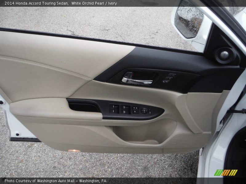 White Orchid Pearl / Ivory 2014 Honda Accord Touring Sedan