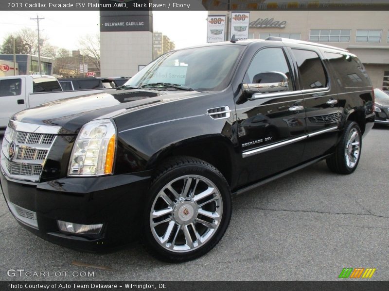 Black Raven / Ebony 2013 Cadillac Escalade ESV Platinum AWD