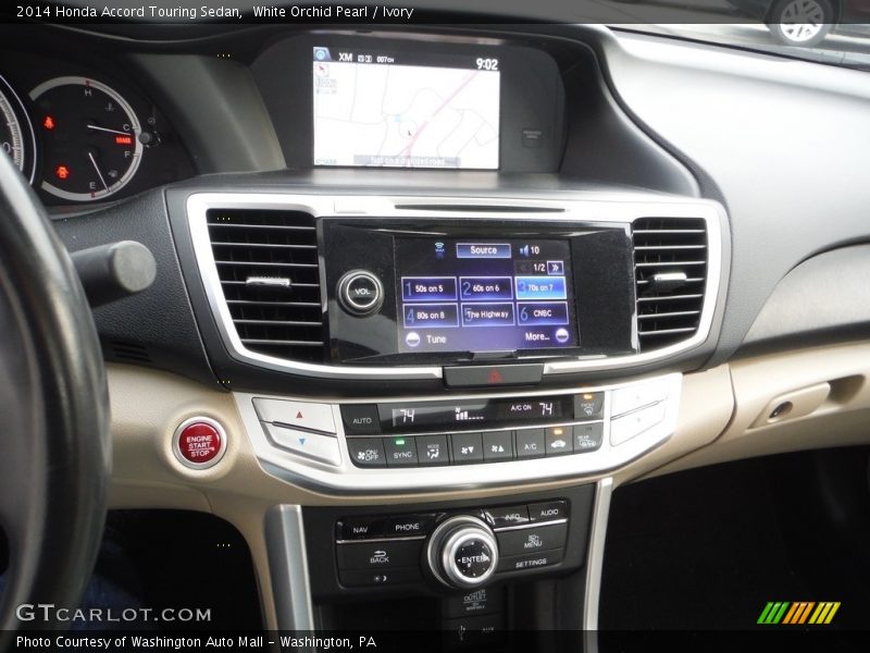 White Orchid Pearl / Ivory 2014 Honda Accord Touring Sedan