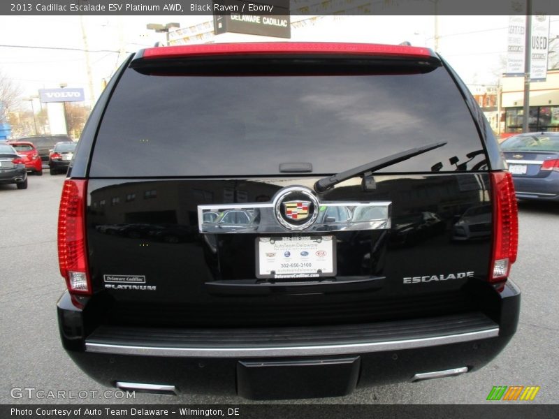 Black Raven / Ebony 2013 Cadillac Escalade ESV Platinum AWD
