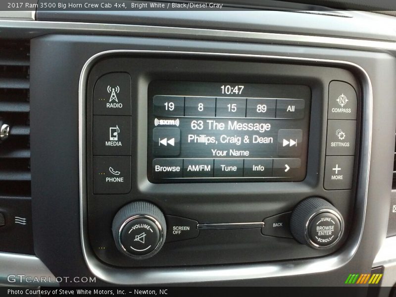 Bright White / Black/Diesel Gray 2017 Ram 3500 Big Horn Crew Cab 4x4