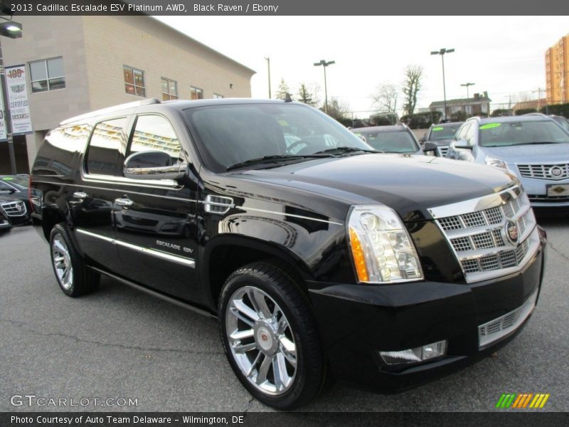 Black Raven / Ebony 2013 Cadillac Escalade ESV Platinum AWD