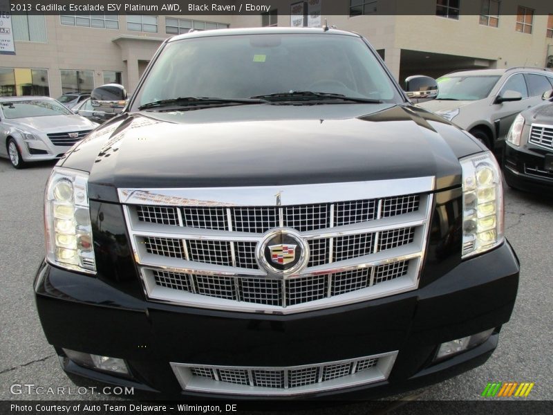 Black Raven / Ebony 2013 Cadillac Escalade ESV Platinum AWD