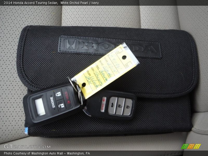 White Orchid Pearl / Ivory 2014 Honda Accord Touring Sedan