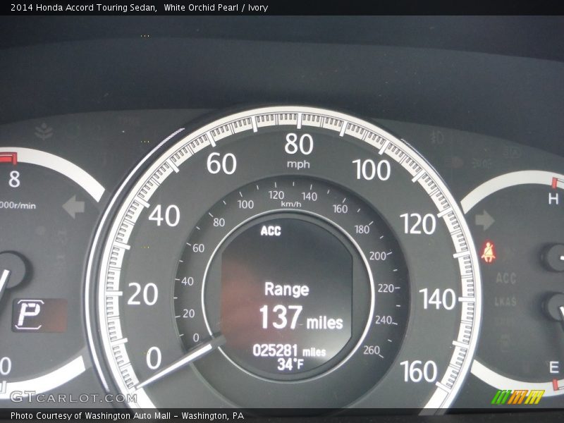 White Orchid Pearl / Ivory 2014 Honda Accord Touring Sedan