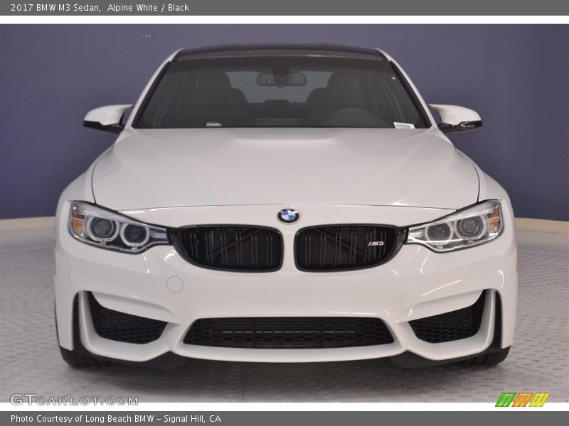 Alpine White / Black 2017 BMW M3 Sedan