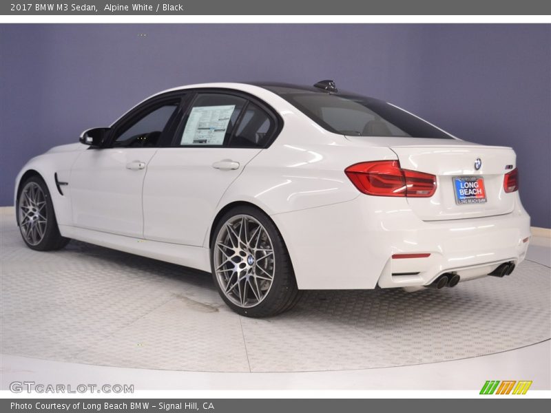Alpine White / Black 2017 BMW M3 Sedan