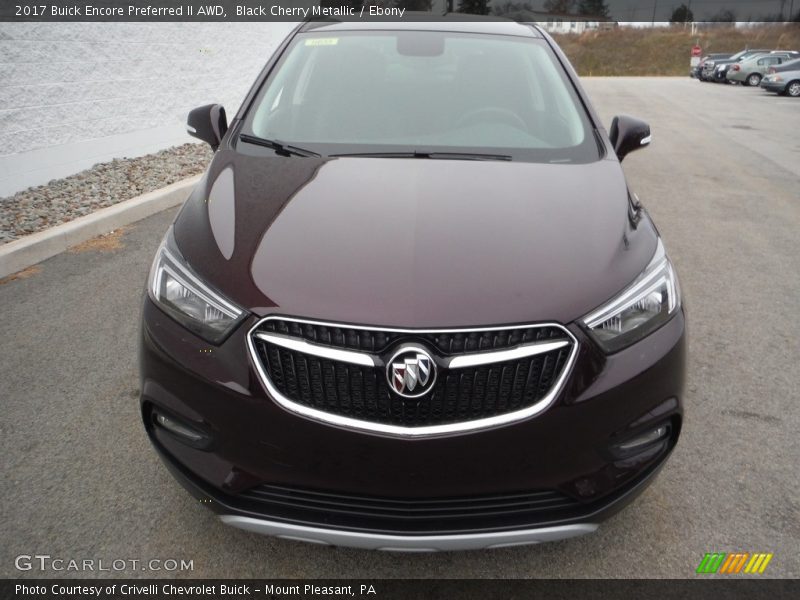 Black Cherry Metallic / Ebony 2017 Buick Encore Preferred II AWD