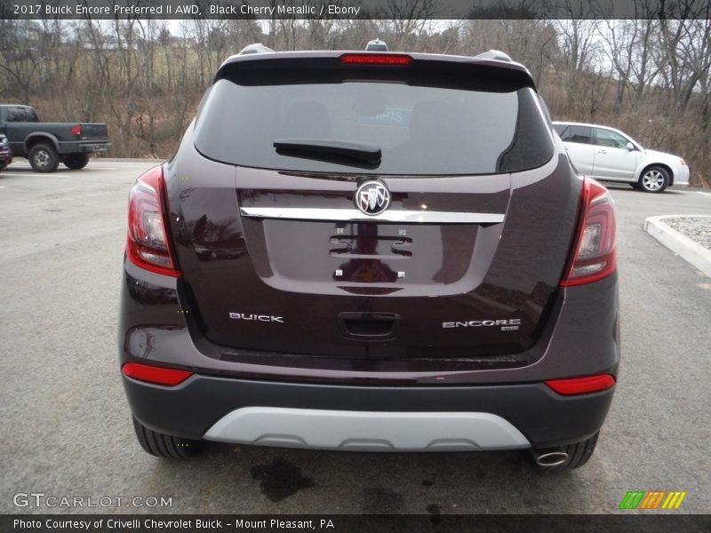Black Cherry Metallic / Ebony 2017 Buick Encore Preferred II AWD