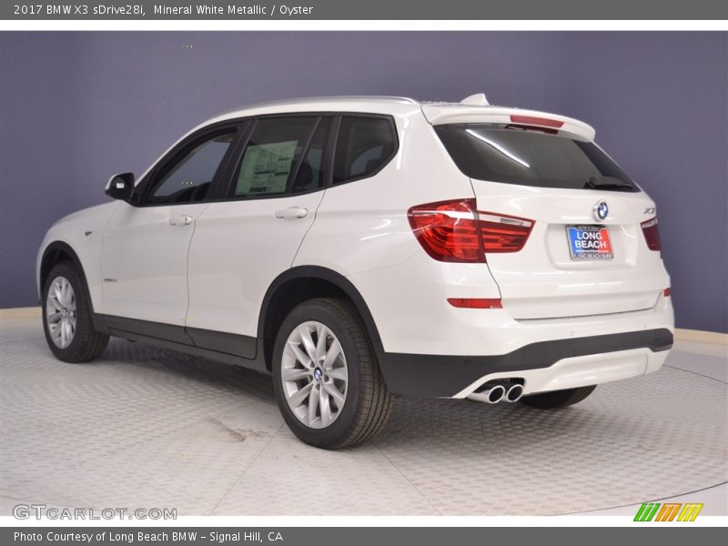 Mineral White Metallic / Oyster 2017 BMW X3 sDrive28i