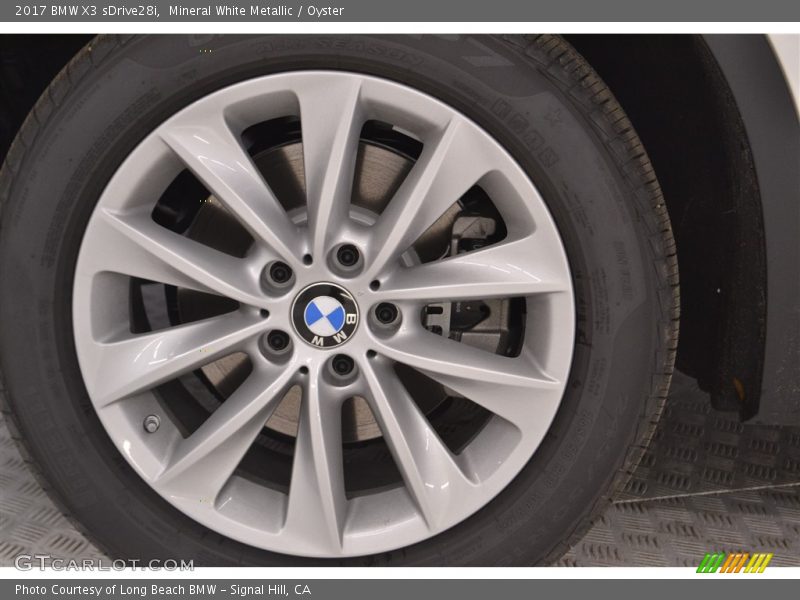 Mineral White Metallic / Oyster 2017 BMW X3 sDrive28i