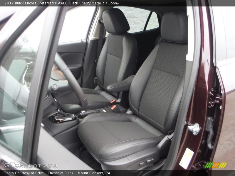 Black Cherry Metallic / Ebony 2017 Buick Encore Preferred II AWD