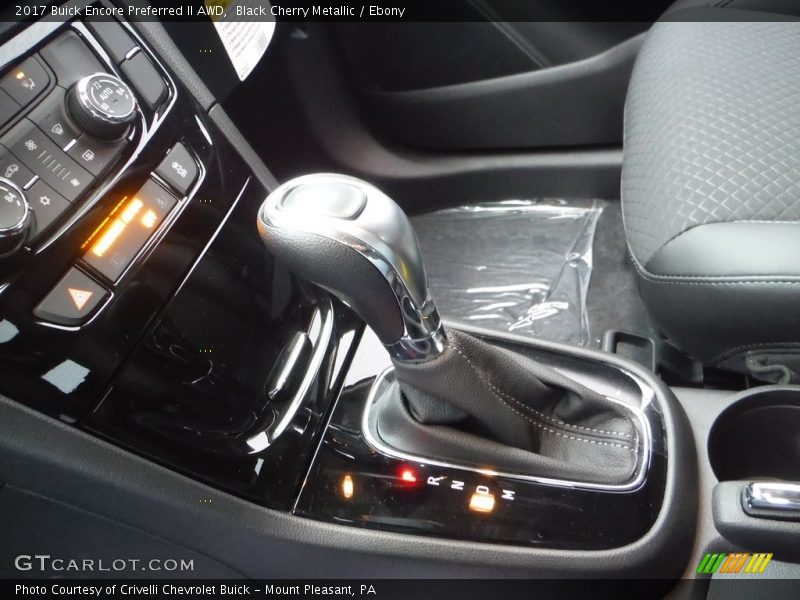 Black Cherry Metallic / Ebony 2017 Buick Encore Preferred II AWD