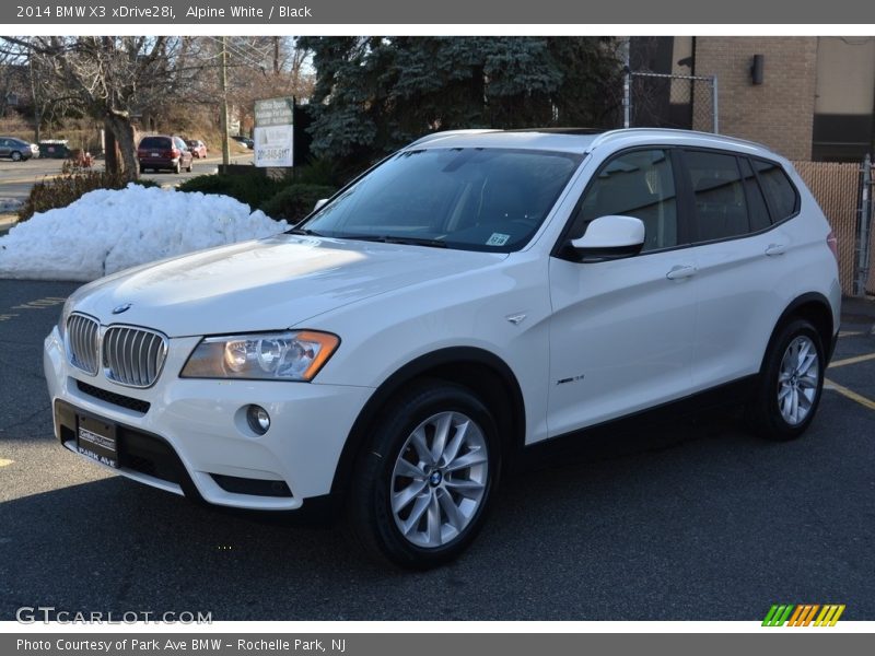 Alpine White / Black 2014 BMW X3 xDrive28i