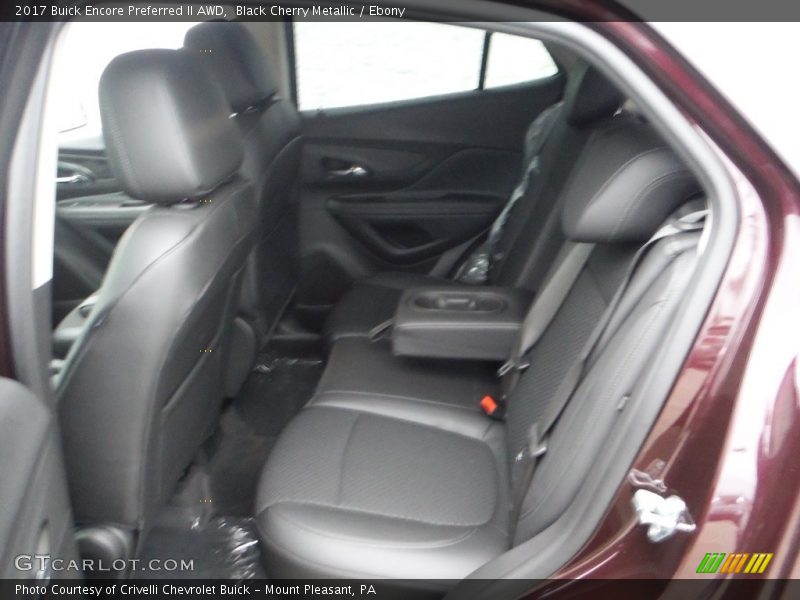Black Cherry Metallic / Ebony 2017 Buick Encore Preferred II AWD