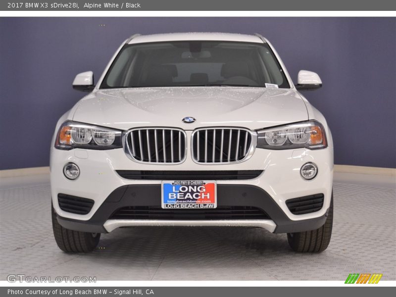 Alpine White / Black 2017 BMW X3 sDrive28i
