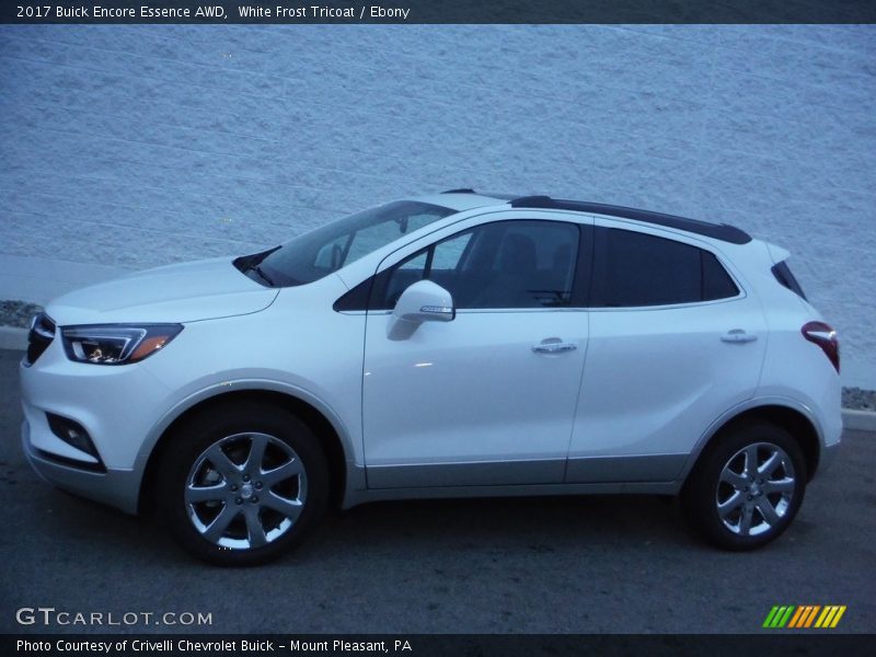 White Frost Tricoat / Ebony 2017 Buick Encore Essence AWD