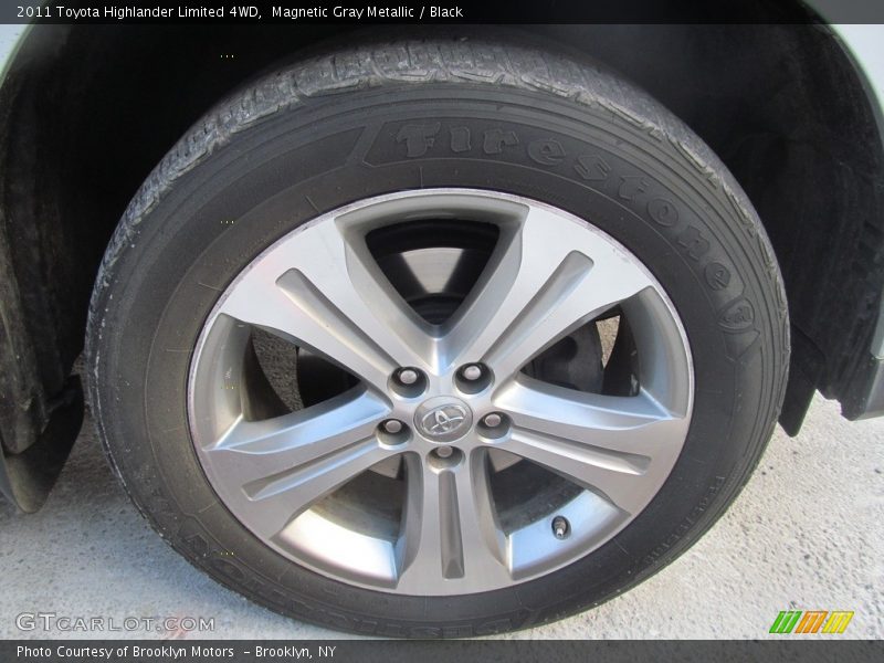 Magnetic Gray Metallic / Black 2011 Toyota Highlander Limited 4WD