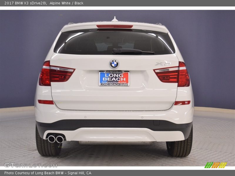 Alpine White / Black 2017 BMW X3 sDrive28i
