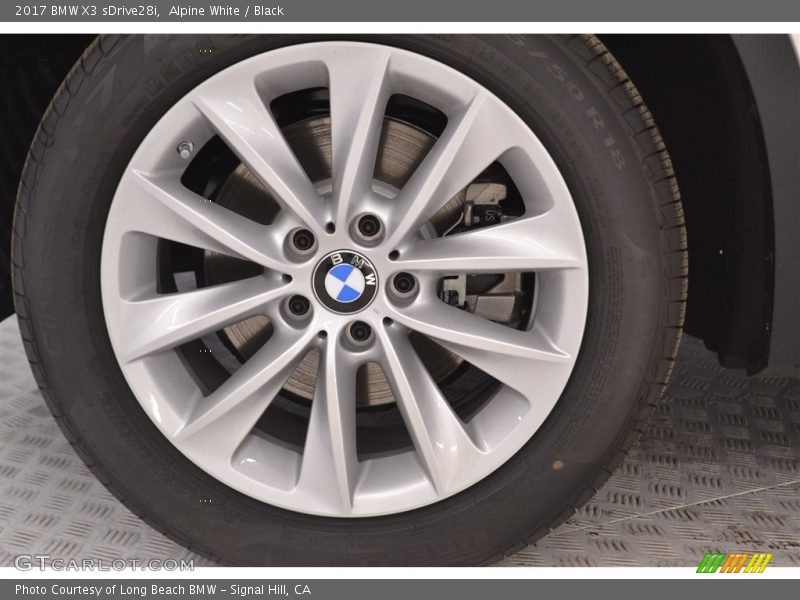 Alpine White / Black 2017 BMW X3 sDrive28i