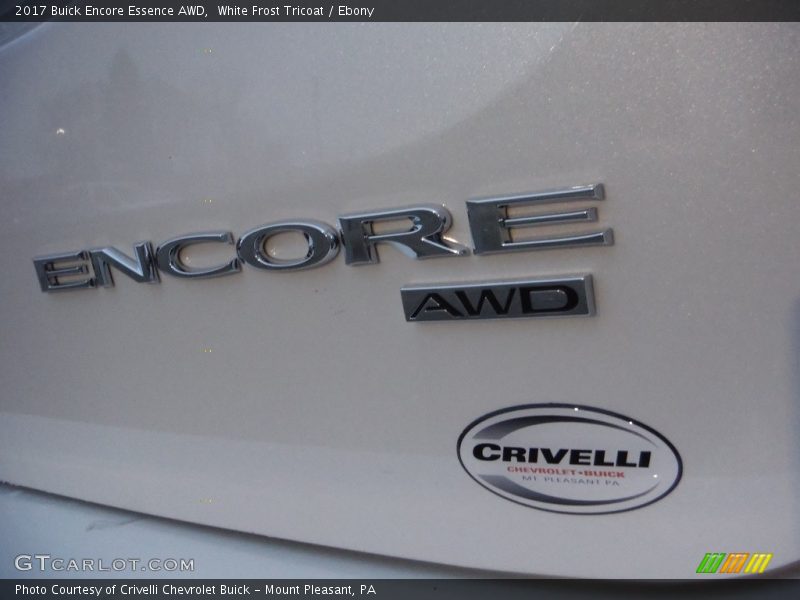 White Frost Tricoat / Ebony 2017 Buick Encore Essence AWD