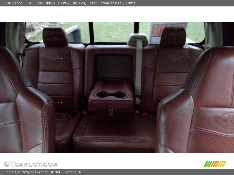 Dark Toreador Red / Camel 2008 Ford F350 Super Duty XLT Crew Cab 4x4