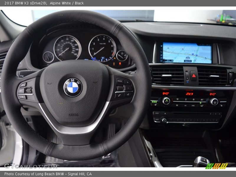 Alpine White / Black 2017 BMW X3 sDrive28i